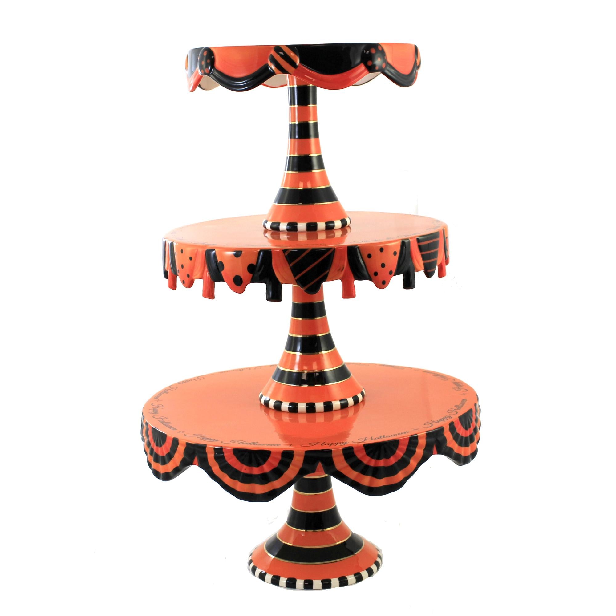 Tabletop Halloween StacCake Plates Plater Display Food Kitchen Cs0079