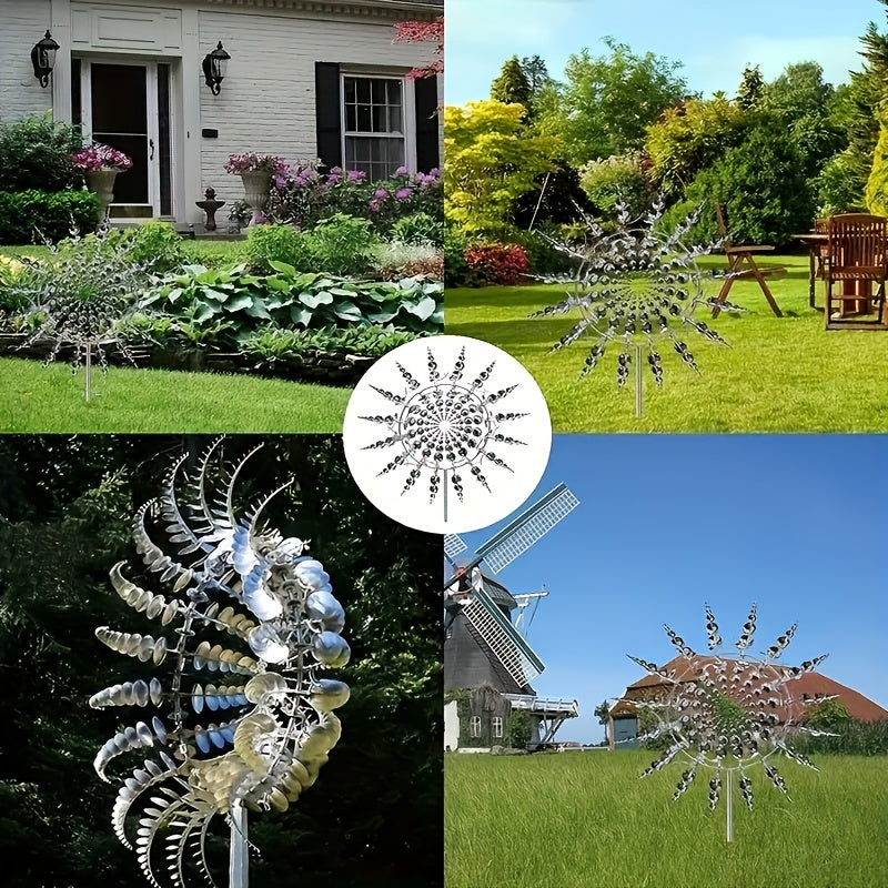 Unique And Amazing Metal Wind Spinner 3D Wind Catcher Metal Outdoor Patio Decor Metal Windmill Spinner For RV Outdoor Garden
