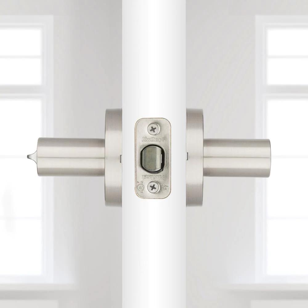 Milan Satin Nickel Keyed Entry Door Lever featuring SmartKey Security