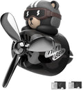 Cacacece Car Air Fresheners Cute Bear Pilot Car Diffuser Rotating Propeller Automotive Air Outlet Creative Car Perfume Air Freshener for Car(Replacement Refill Pads Only Use for Freesia&amp;Morning Fresh