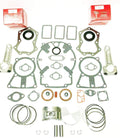 Lil Red Barn Engine Rebuild Kit Fits Kohler KT17, M18, MV16 Gasket Set, Includes Pistons & Rings and Connecting Rods