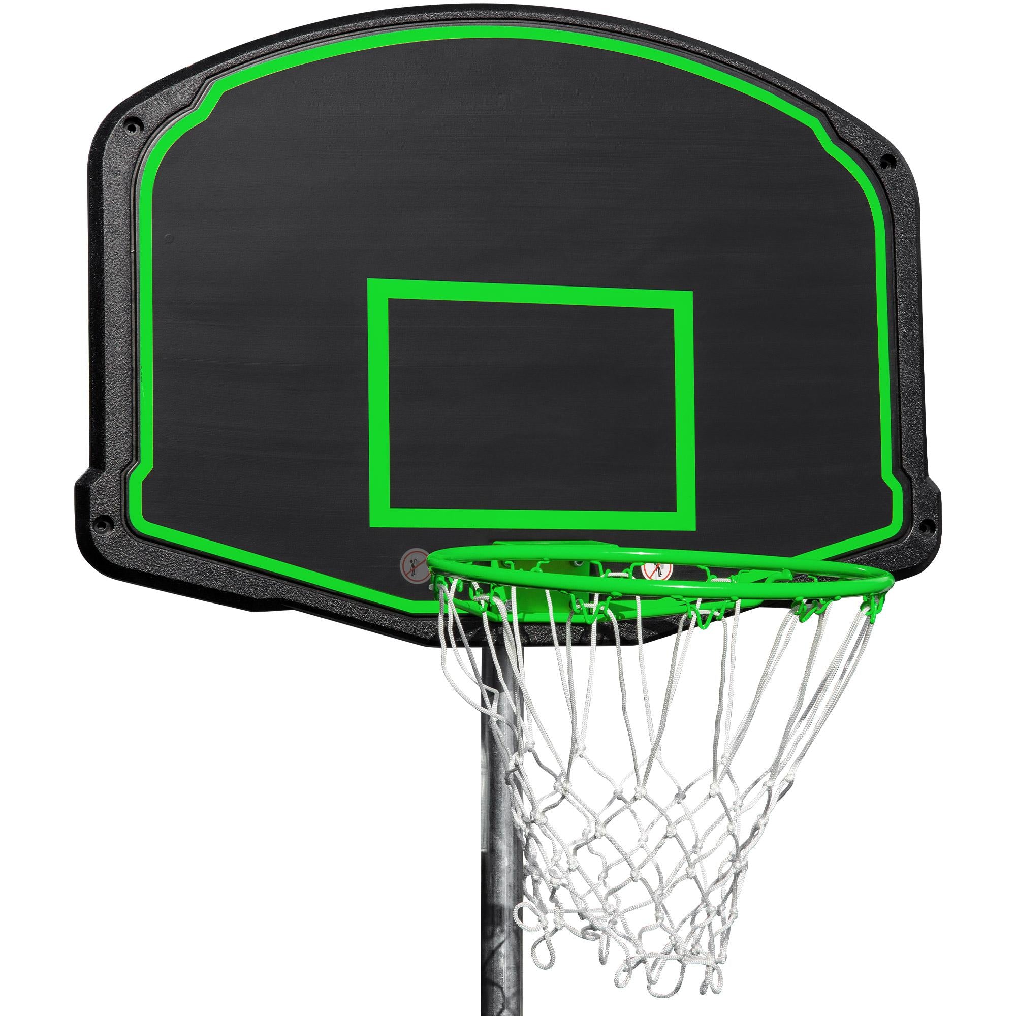 Outdoor Trampoline for Kids, 2021 Upgraded 16FT Trampoline with Backboard Enclosure Net, Safety Spring Cover Padding, Basketball Hoop &amp; Ladder, Outdoor Activity for Kids and Parents, Green, S1770