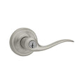 Tustin Satin Nickel Entry Door Lever featuring SmartKey Security