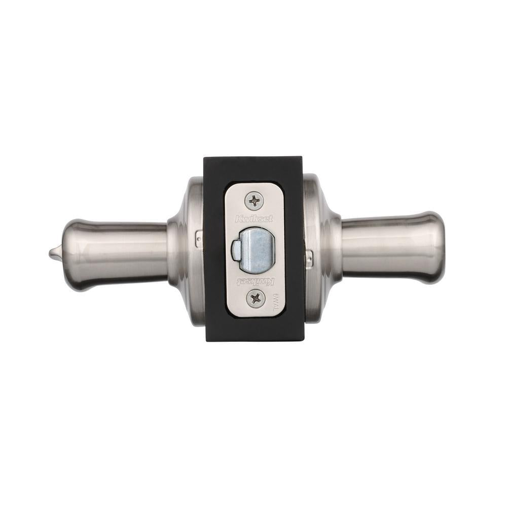 Tustin Satin Nickel Entry Door Lever featuring SmartKey Security