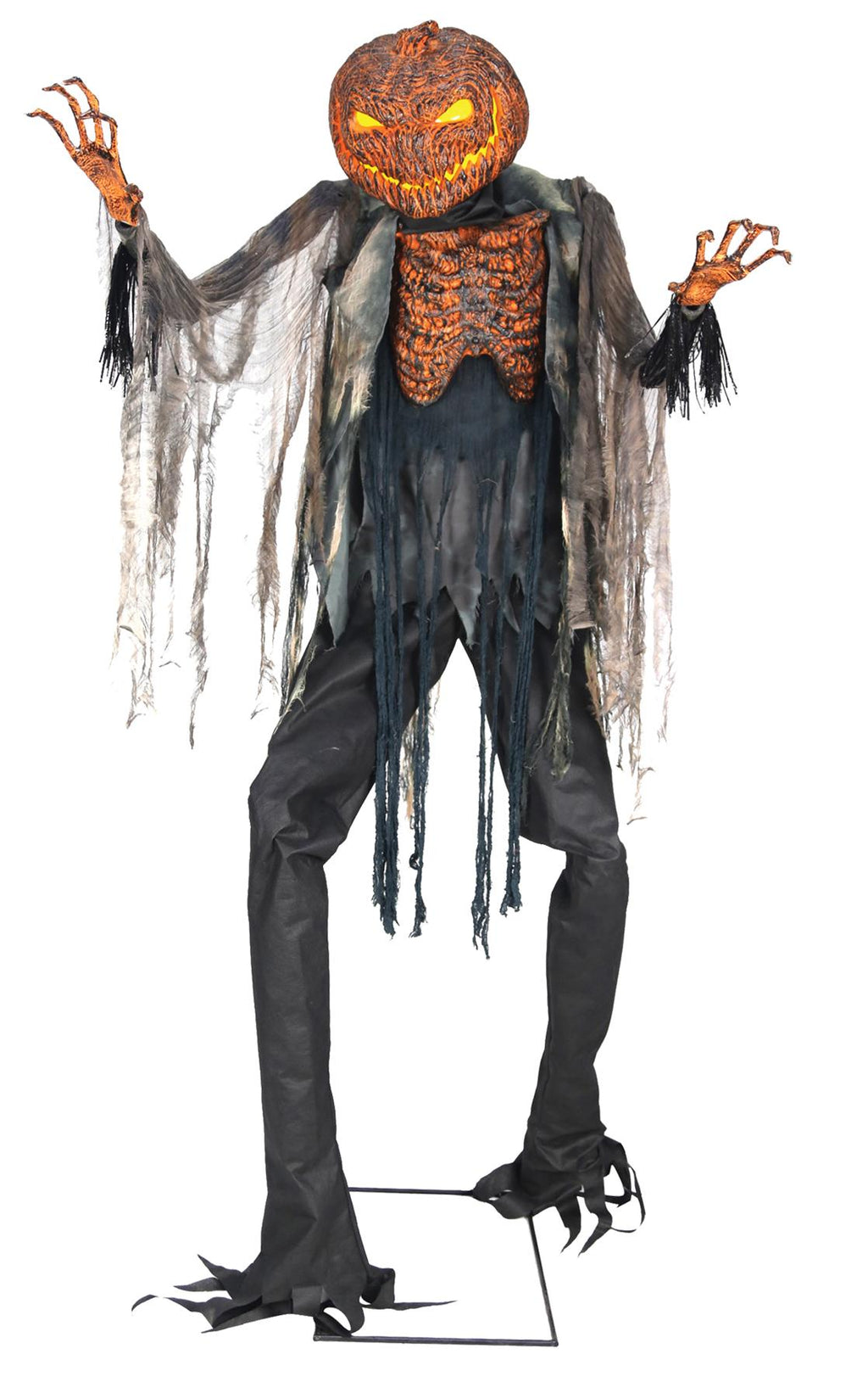 7ft. Scorched Scarecrow Animated NO FOG MACHINE Halloween Decoration