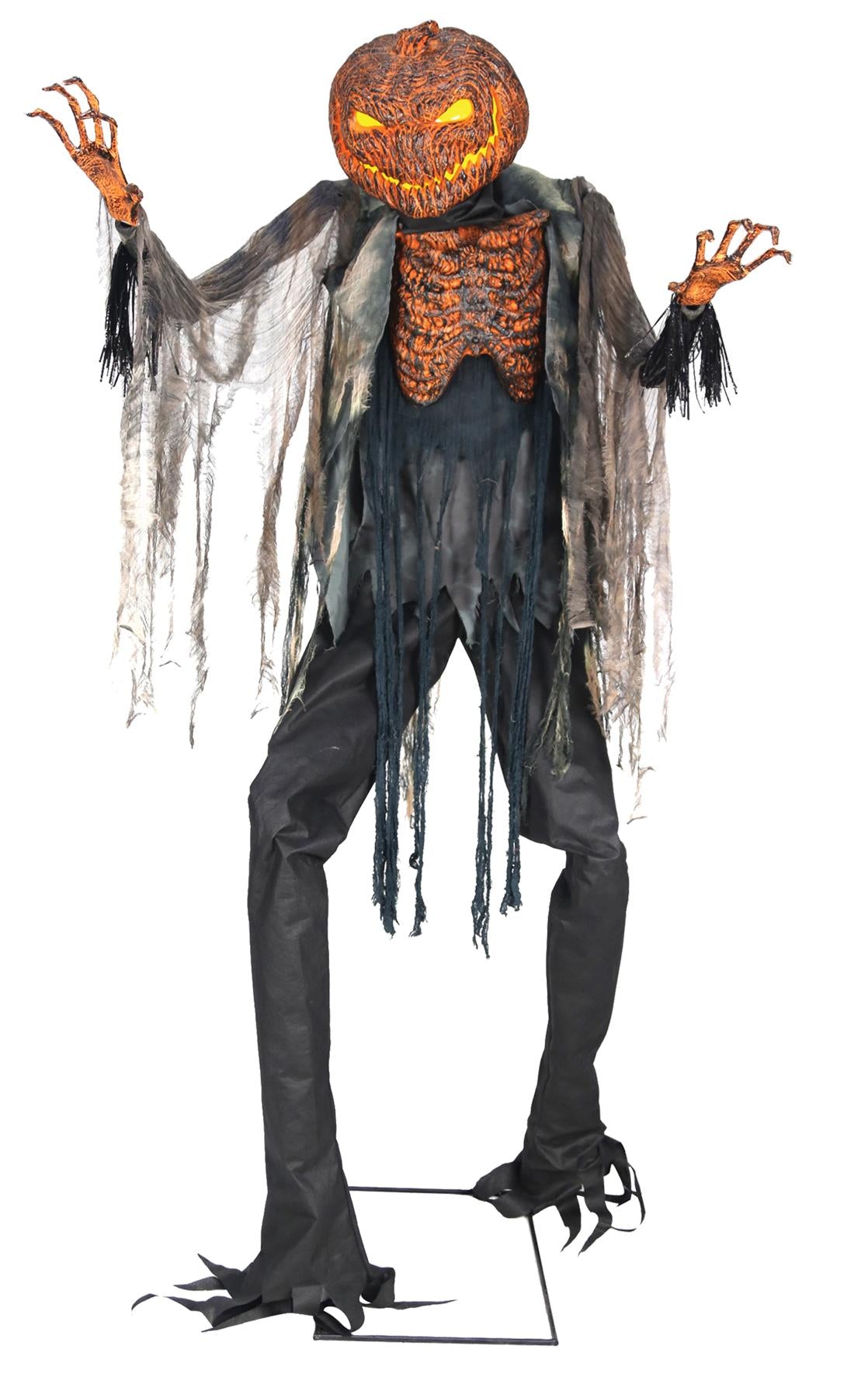 7ft. Scorched Scarecrow Animated NO FOG MACHINE Halloween Decoration