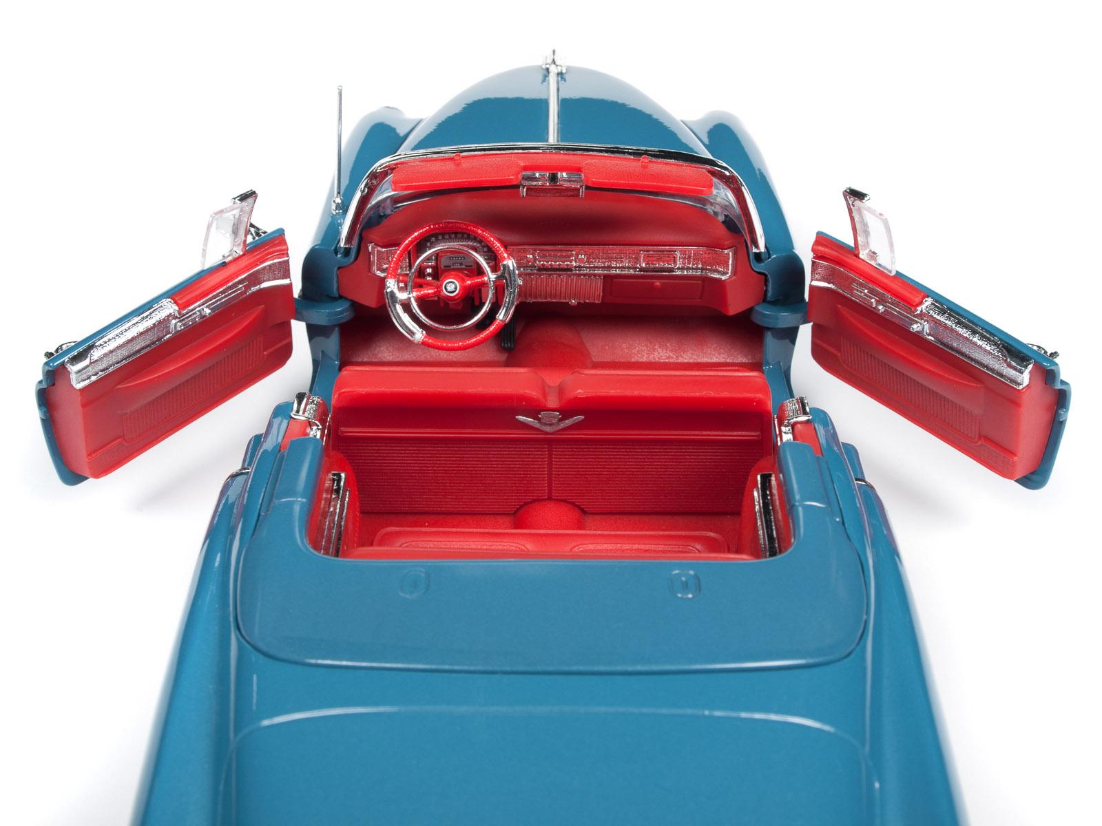 1953 Cadillac Eldorado Convertible Tunis Blue Limited Edition to 1002 pieces Worldwide 1/18 Diecast Model Car Autoworld