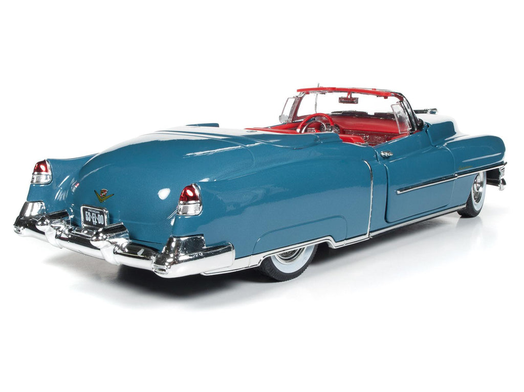 1953 Cadillac Eldorado Convertible Tunis Blue Limited Edition to 1002 pieces Worldwide 1/18 Diecast Model Car Autoworld