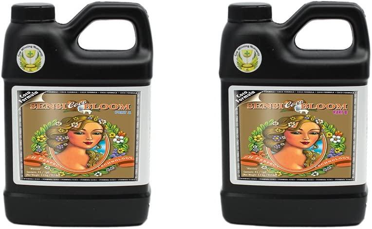 Advanced Nutrients 8560-15AB pH Perfect Sensi Bloom Coco Part A+B, 4 Liter, Brown/A