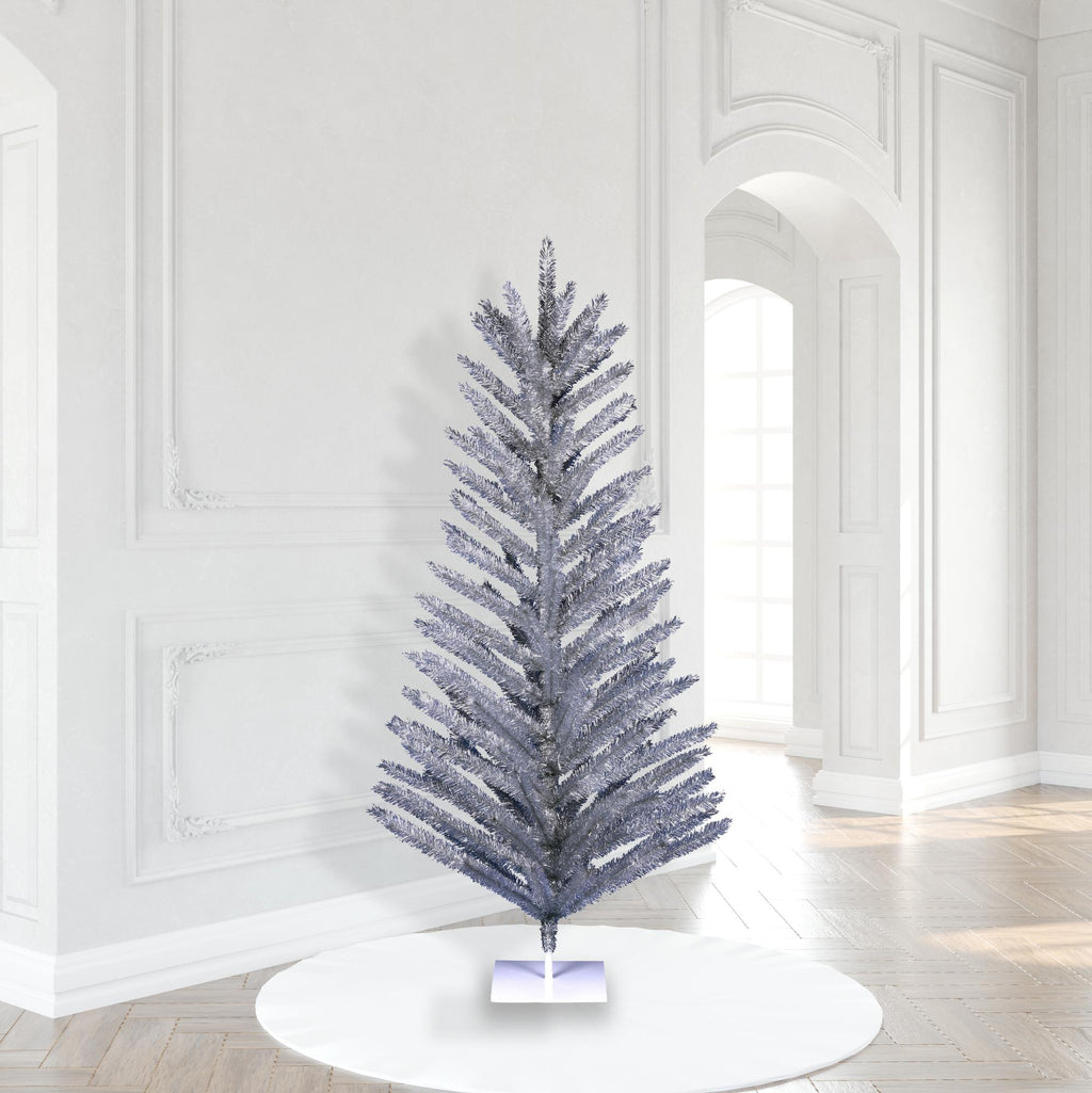 Vickerman 7'  Aluminum Artificial Christmas Tree, Unlit - Faux Christmas Tree - Seasonal Indoor Home Decor