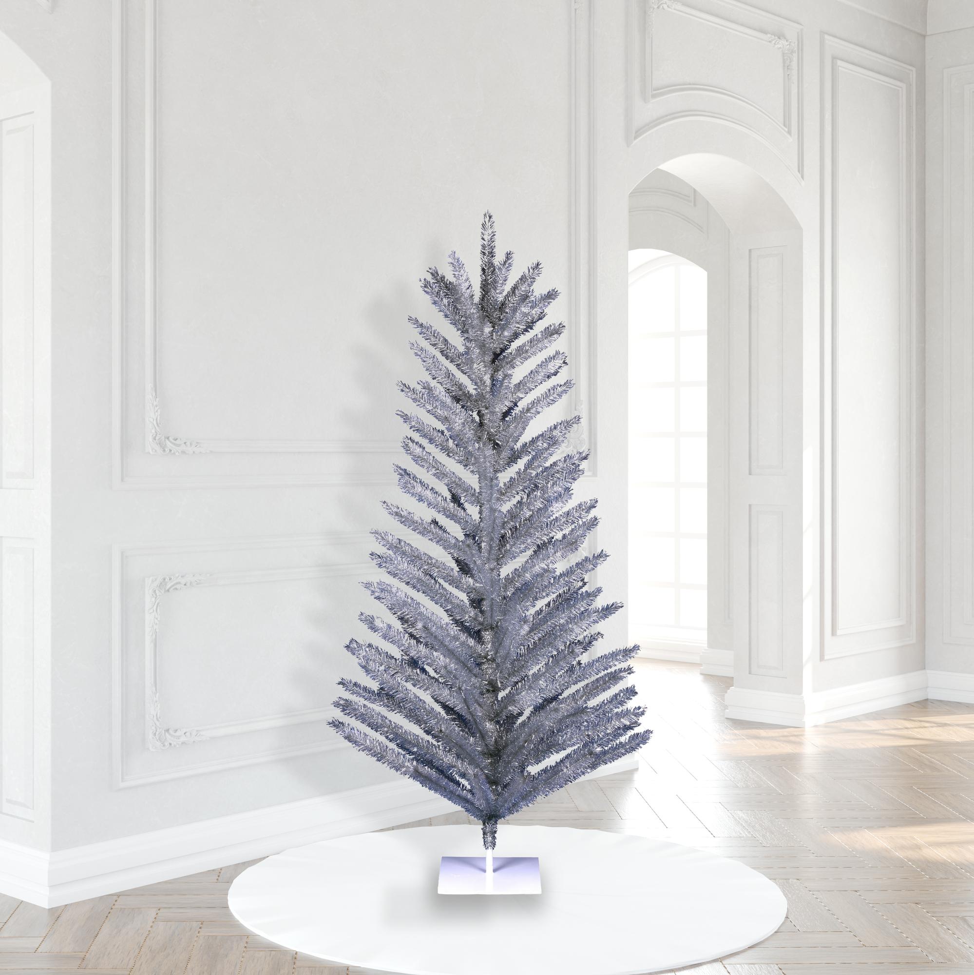 Vickerman 7'  Aluminum Artificial Christmas Tree, Unlit - Faux Christmas Tree - Seasonal Indoor Home Decor