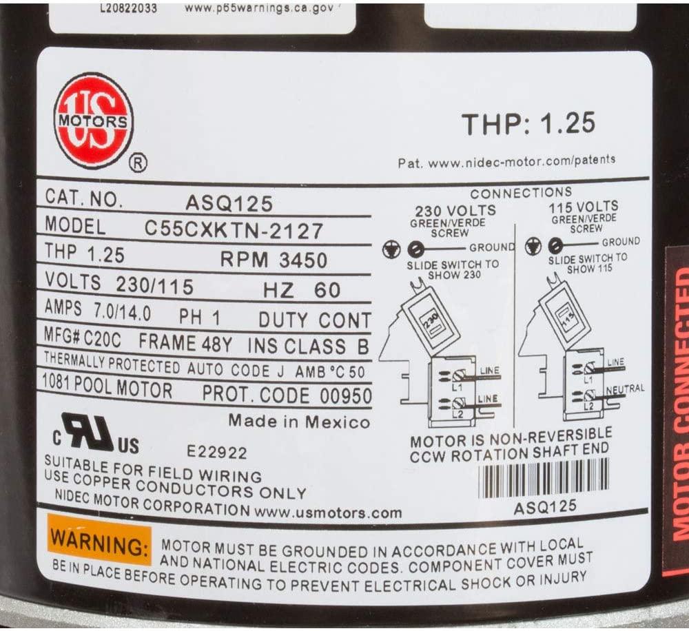 Nidec Motor ASQ125