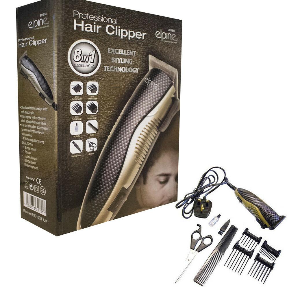 Mens 8in1 Professional Electric Hair Beard Clippers Cutters Trimmers Set 8pc
