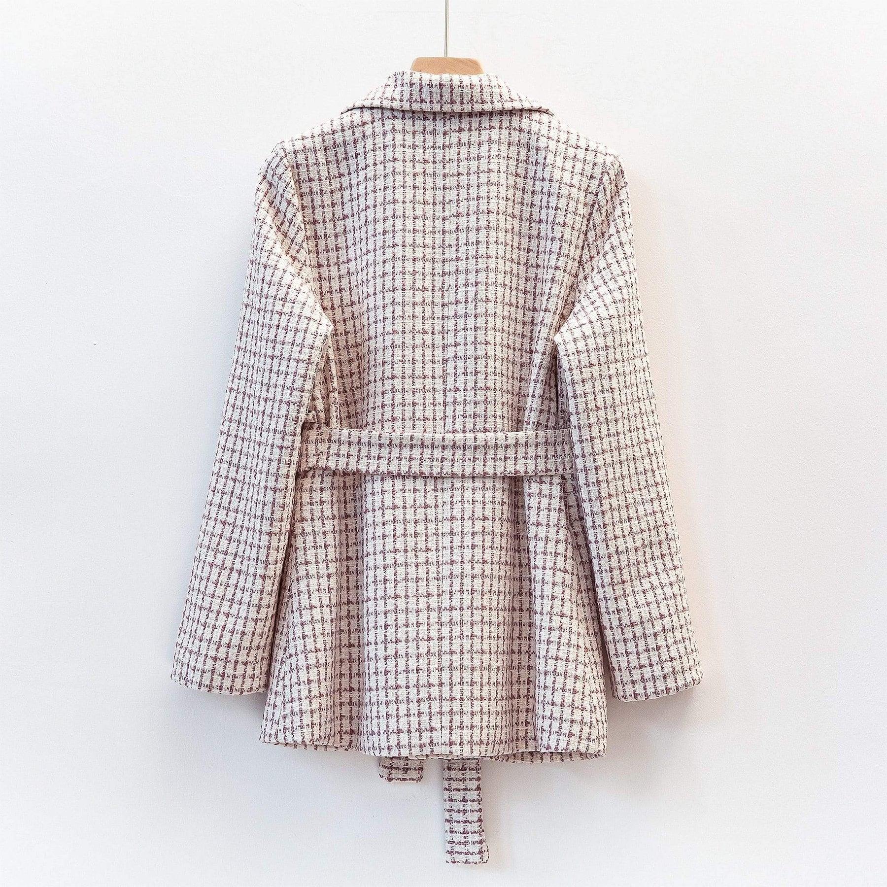 women's tweed winter jacket coat