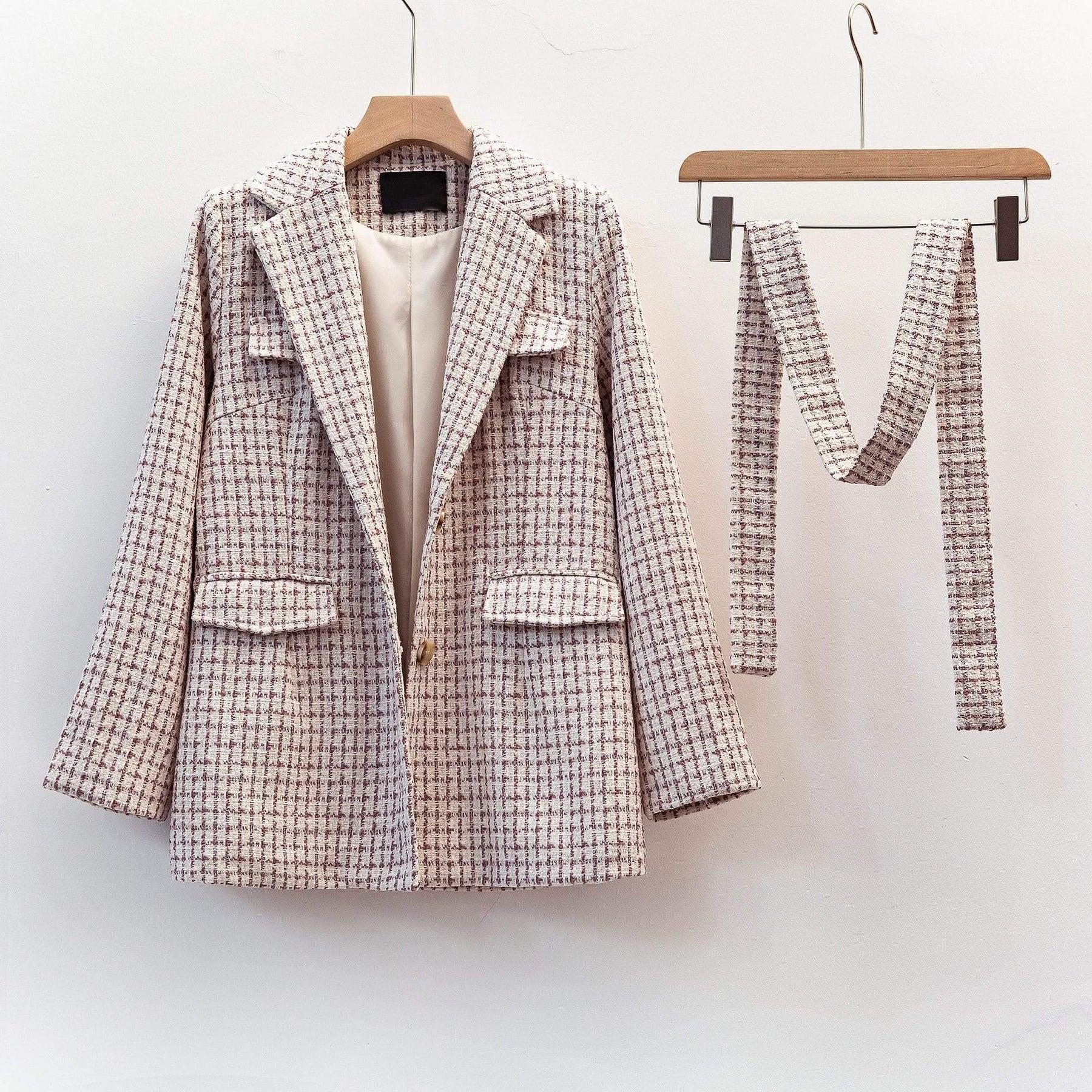 women's tweed winter jacket coat