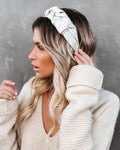 Scarlett Ruched Headband - Blanc