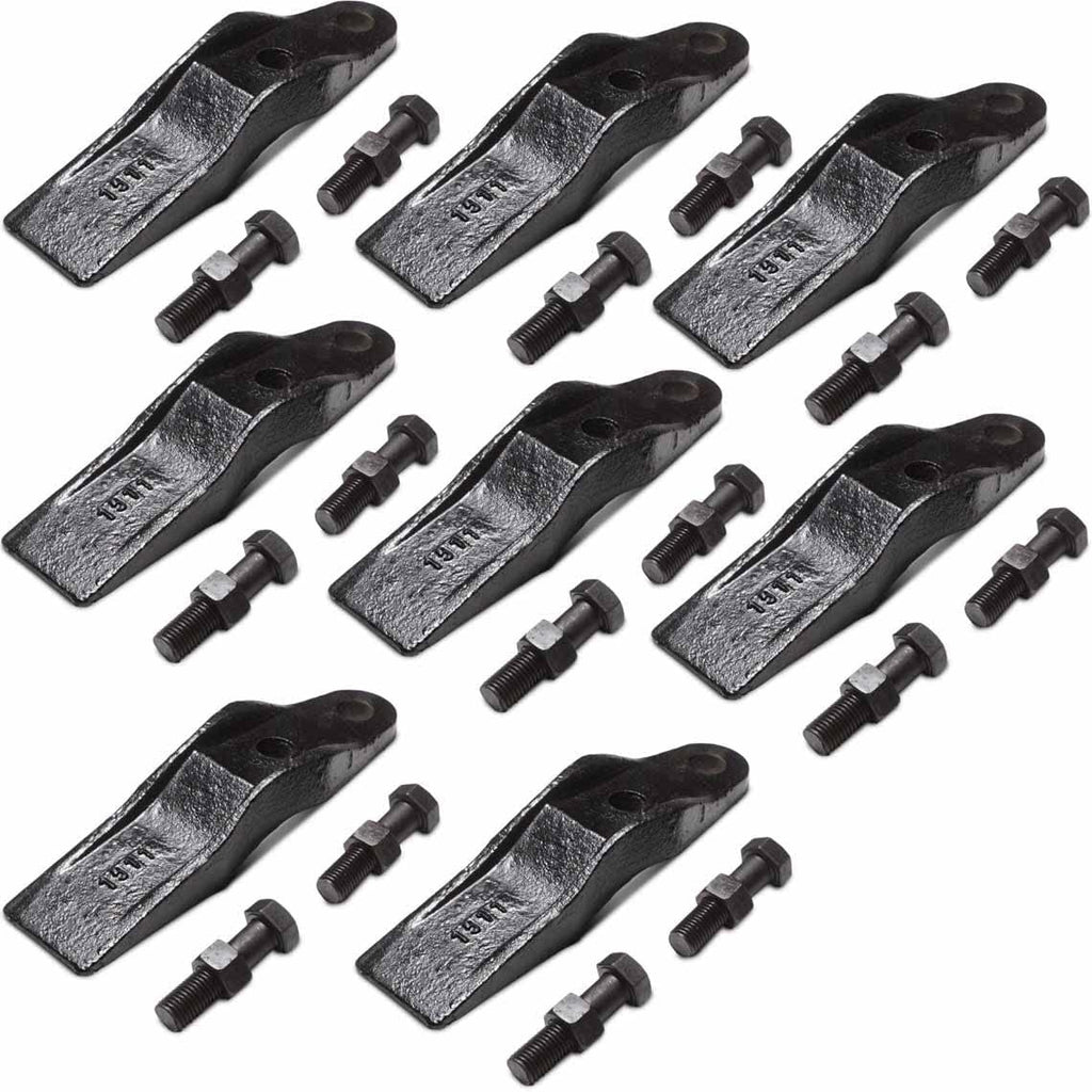 Attachments (8 1324720 Bucket Teeth CAT 277 287 297 287B Unitooth Dig w/Bolt Nut Retainer