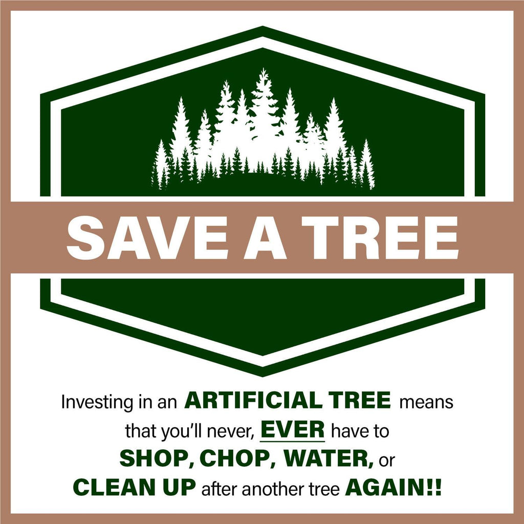 Fraser Hill Farm Green Hinged Pine Christmas Tree, 9'