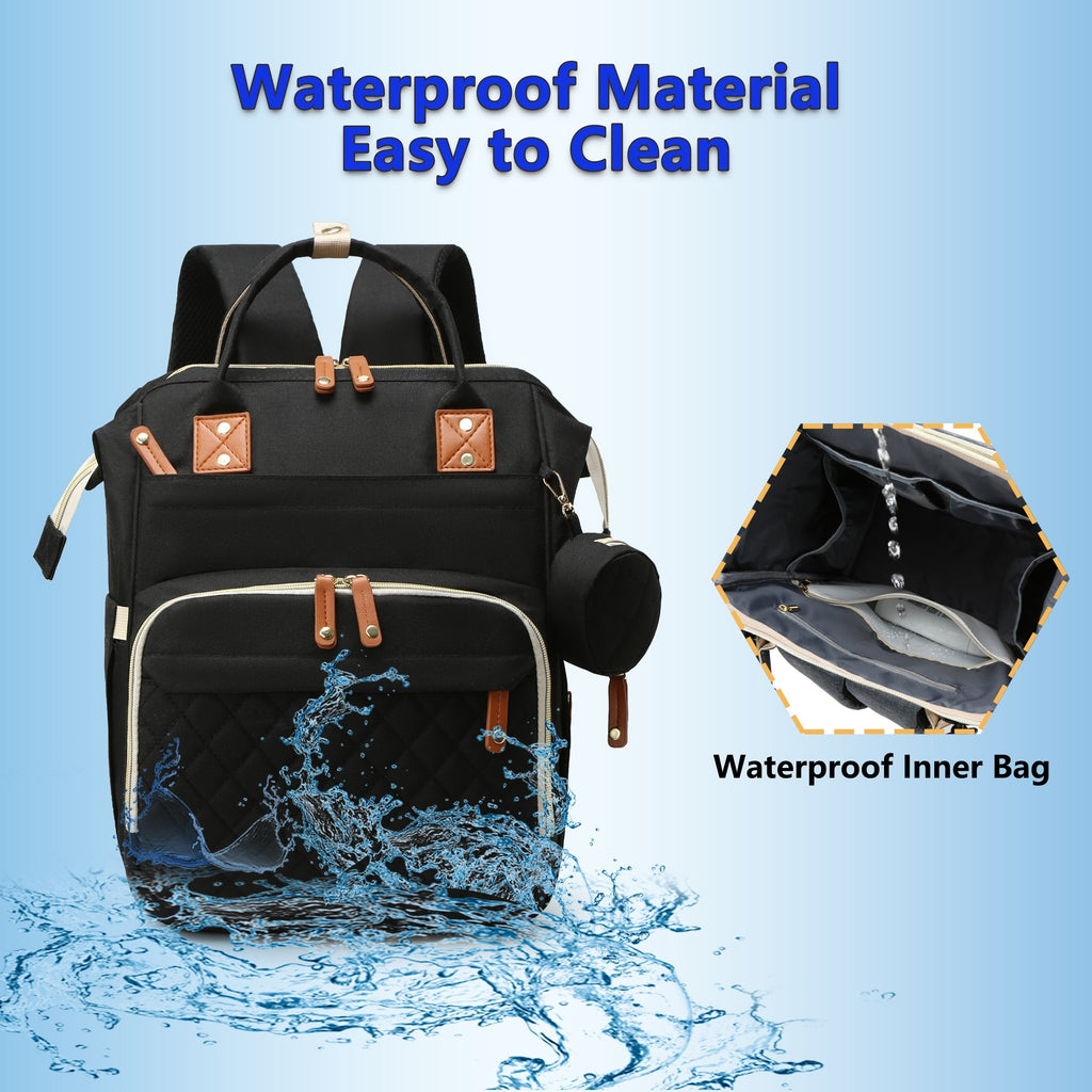 Diaper Bag Backpack, Trendy Bag, Diaper Backpack Bag With A Changing Station, Multifunction Waterproof LarTravel Back Pack, Christmas, Halloween, Thanksgiving Day Gift