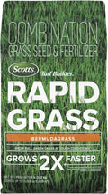 Scotts Turf Builder Rapid Grass Bermudagrass - Combination Seed and Fertilizer, 8 lbs., Covers Up to 10,000 sq. ft.