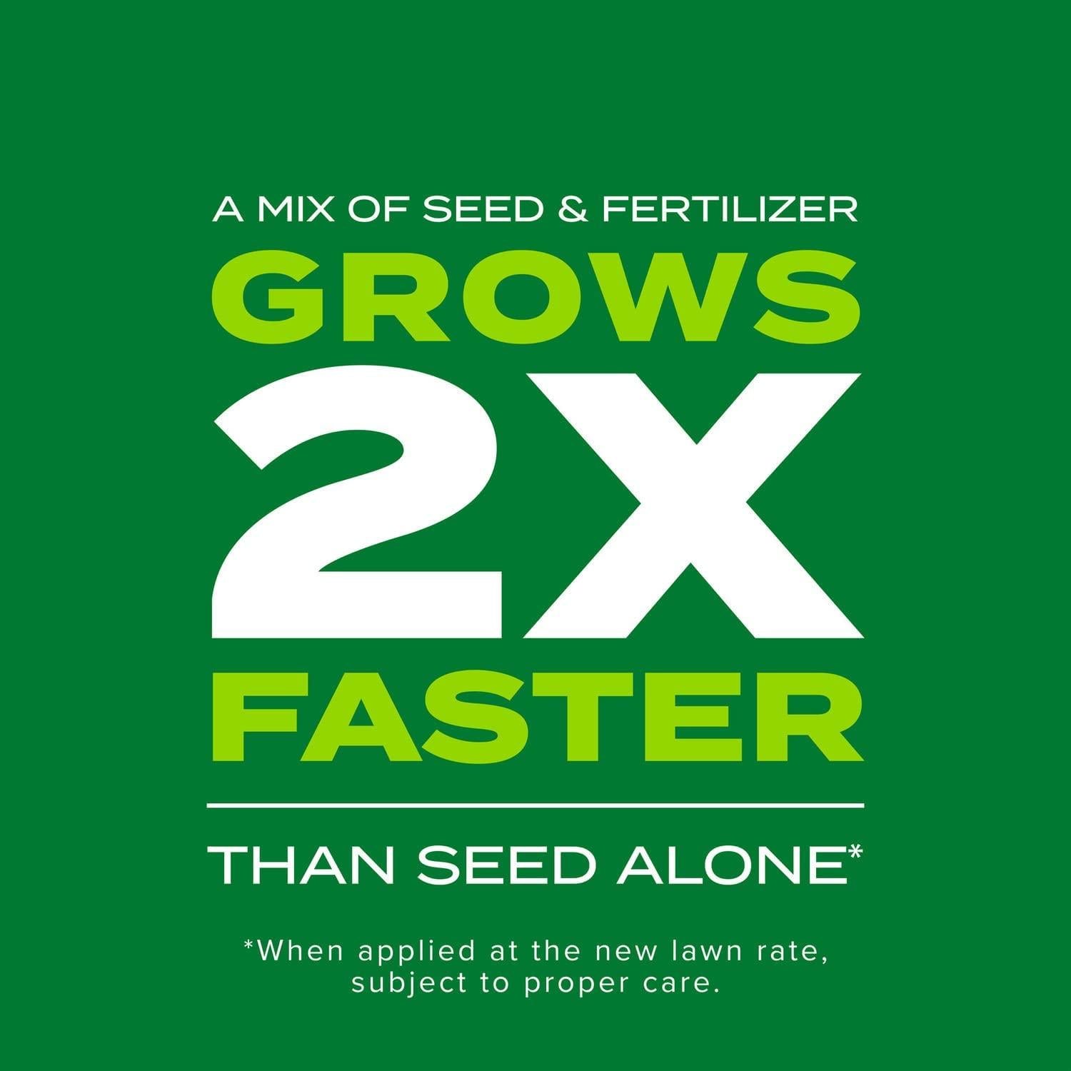 Scotts Turf Builder Rapid Grass Bermudagrass - Combination Seed and Fertilizer, 8 lbs., Covers Up to 10,000 sq. ft.