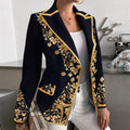 Fashion Retro Print Blazer