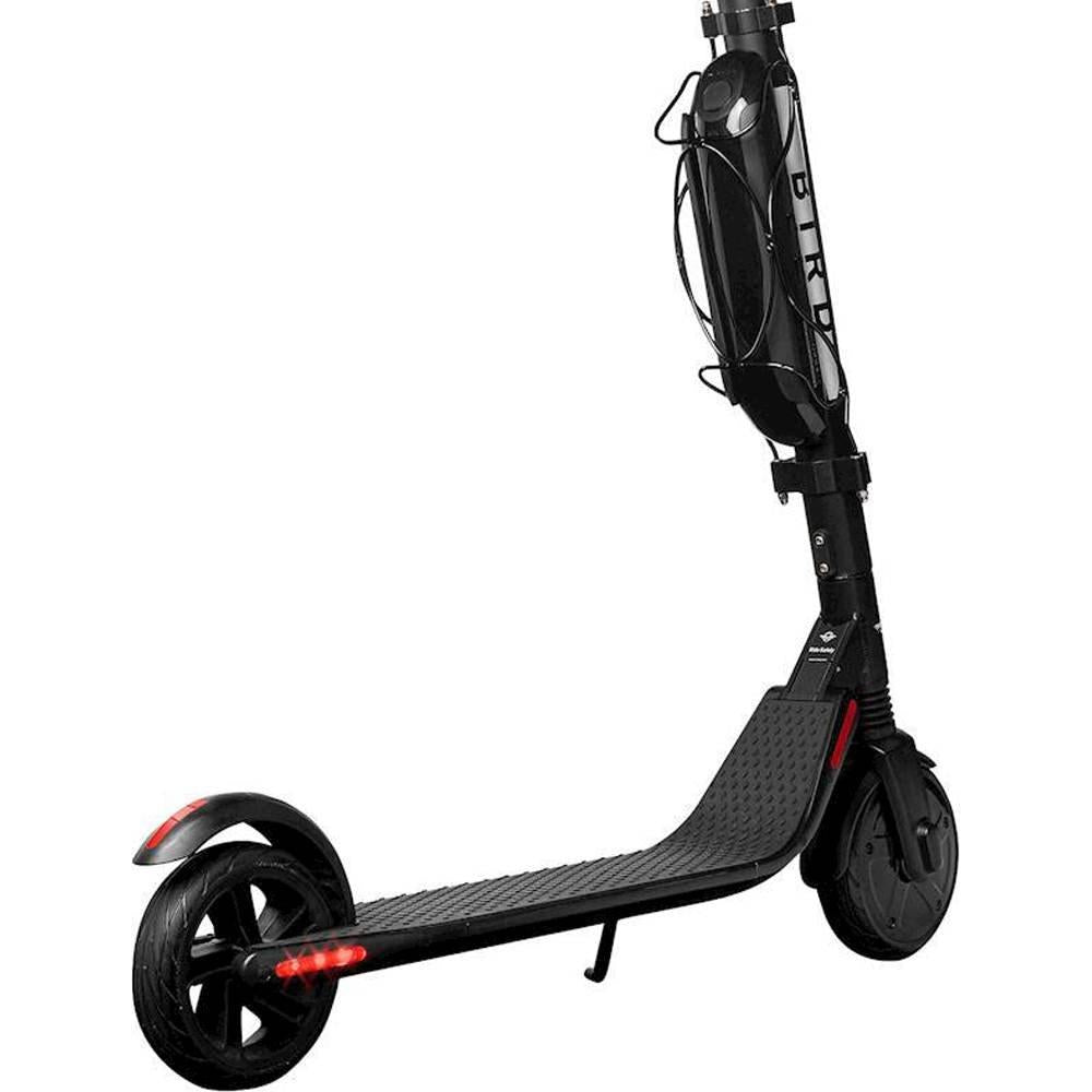 Bird ES4-800 Electric Scooter-Dual Battery- 28 mile Range-800 Watt Motor, Ground Effect Lights, Front Shock Absorption, 15.5 MPH, Ultra-Lightweight, Electric Scooter for Adults (Renewed)