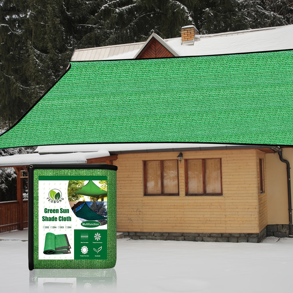 Keep Cool And Protected With This Green Sun Shade Cloth - Perfect For Balconies, Courtyards, And RV Camping
