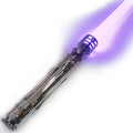 Zias LO Princess NeoPixel Light with Xenopixel 2.0 Soundboard - Silver Metal Hilt Star Wars Princess Leia Organa Light  Sword - Strip LED with 12 Preset Colors and Smooth Swing Sounds