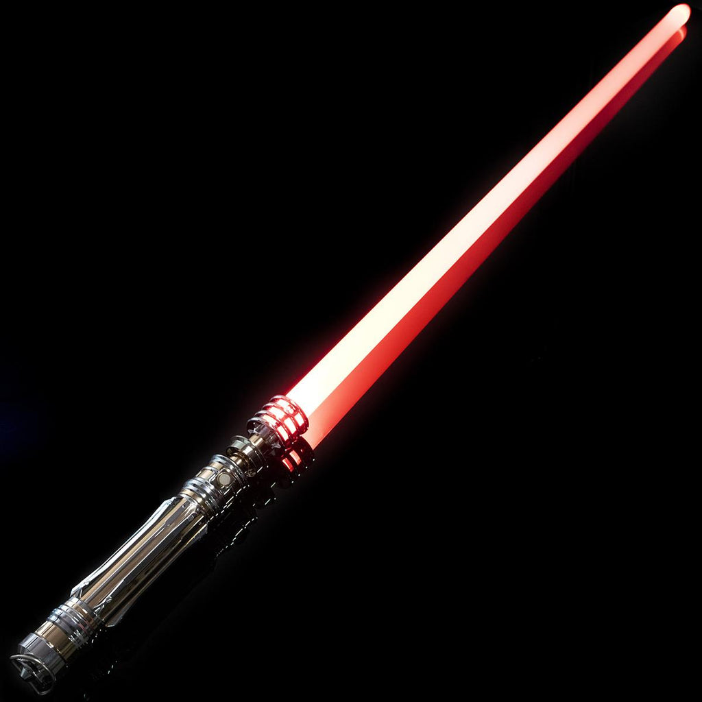 Zias LO Princess NeoPixel Light with Xenopixel 2.0 Soundboard - Silver Metal Hilt Star Wars Princess Leia Organa Light  Sword - Strip LED with 12 Preset Colors and Smooth Swing Sounds