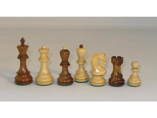 Sheesham and BoxOld Russian Style Chessmen with 3.75'' King