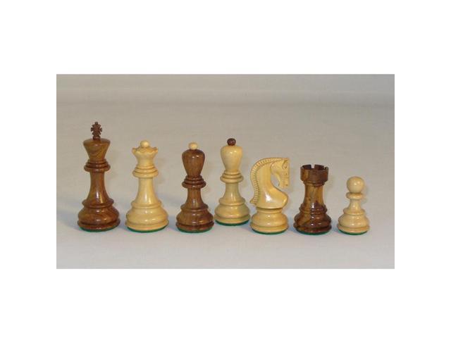 Sheesham and BoxOld Russian Style Chessmen with 3.75'' King