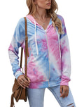 Fashion-Loose Tie-dye Hoodie Cardigan