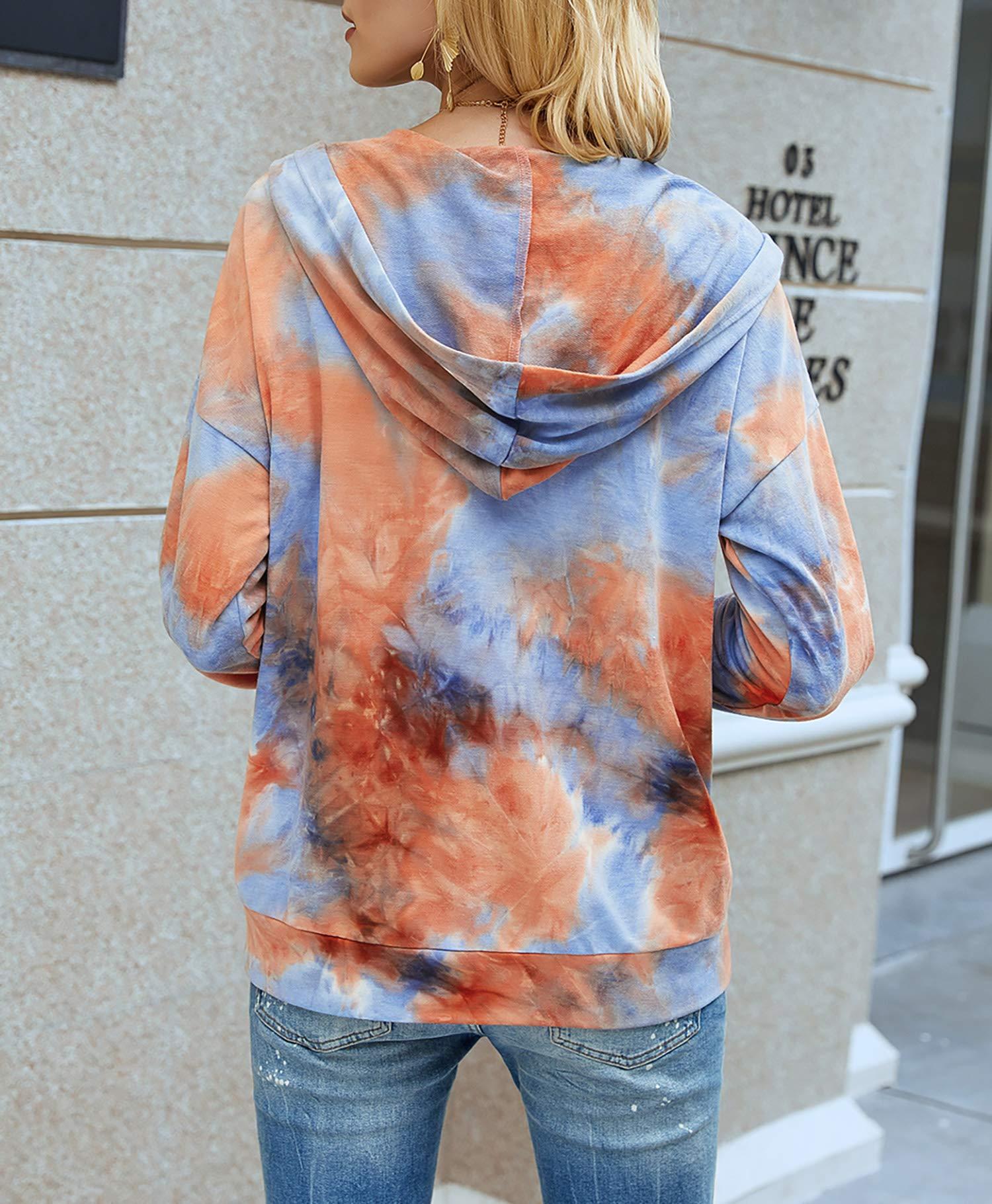 Fashion-Loose Tie-dye Hoodie Cardigan