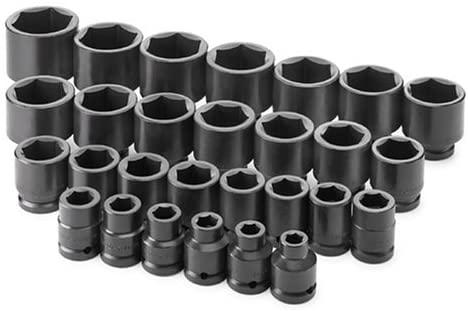 SK 84228 29 Piece 3/4-Inch Drive 6 Point 9/16-Inch to 2-3/8-Inch Standard Standard Impact Socket Set