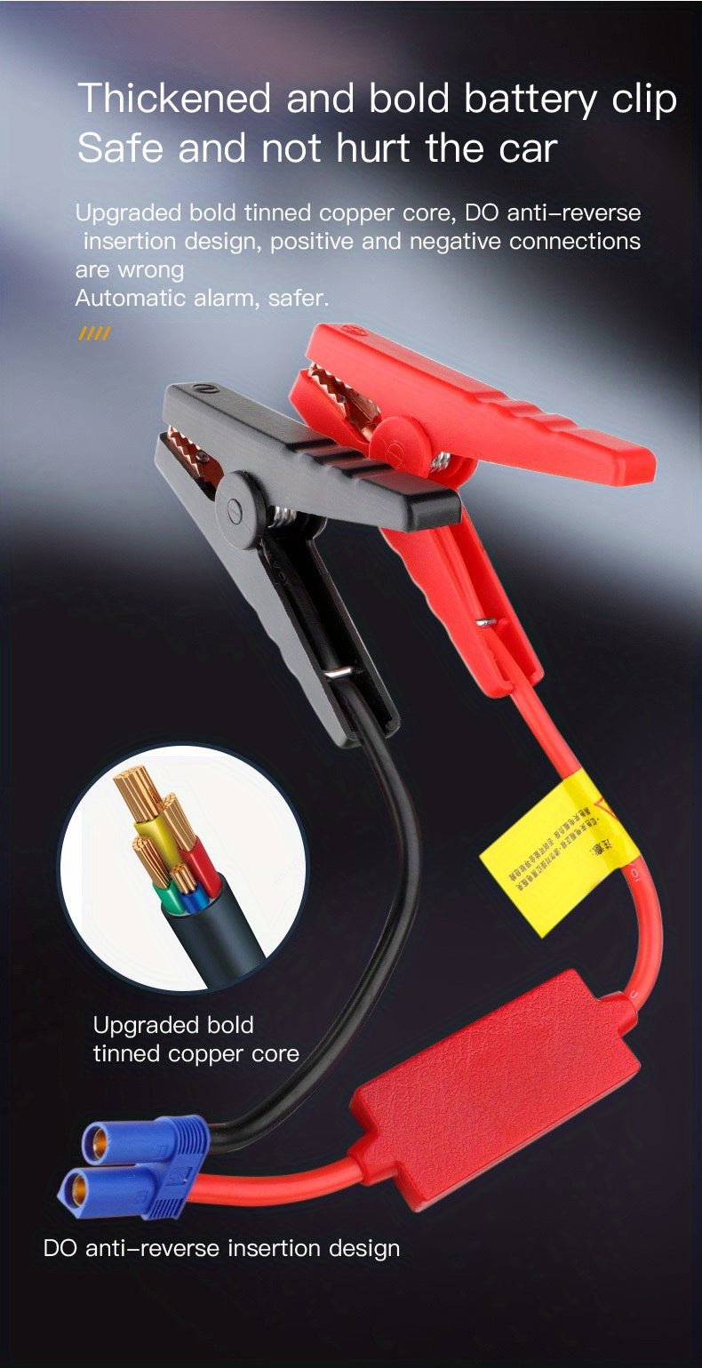 6000mAh Portable Emergency Car Jump Starter: Boost Your Petrol Or Diesel Vehicle Instantly!