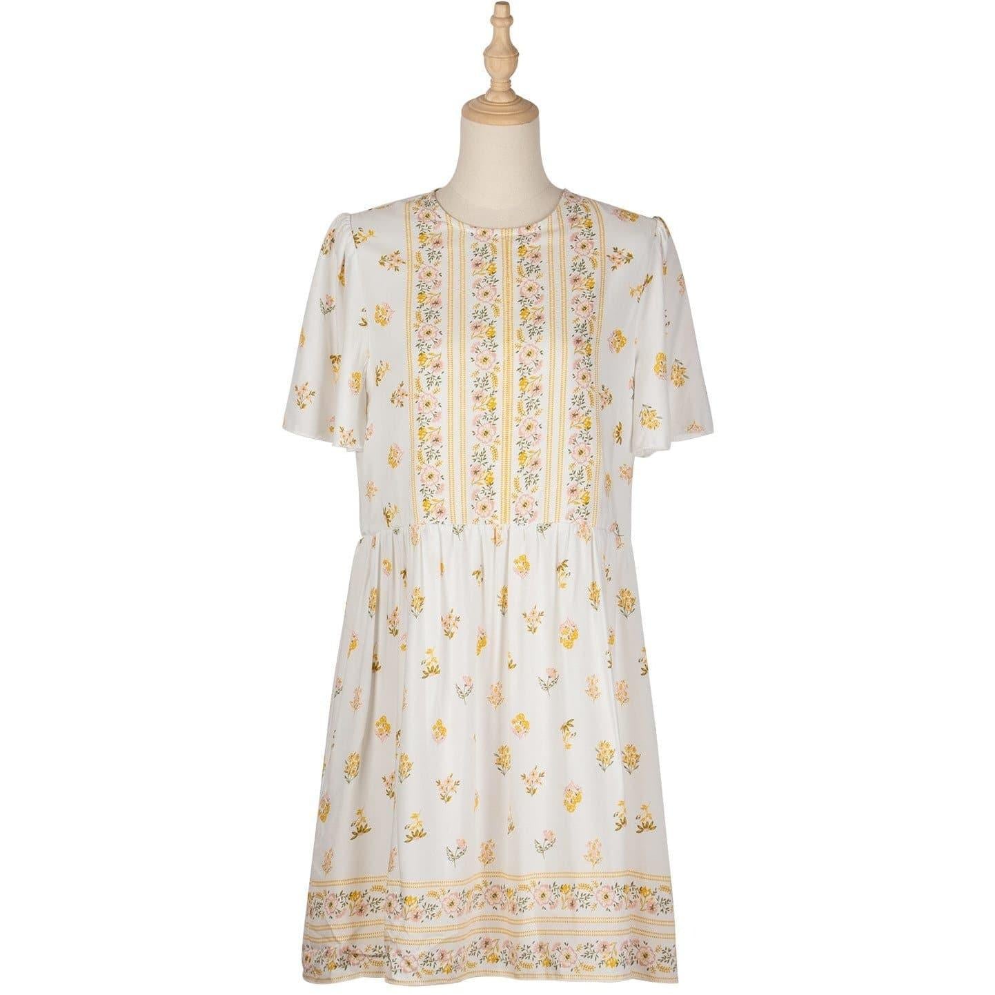 boho casual mini dress