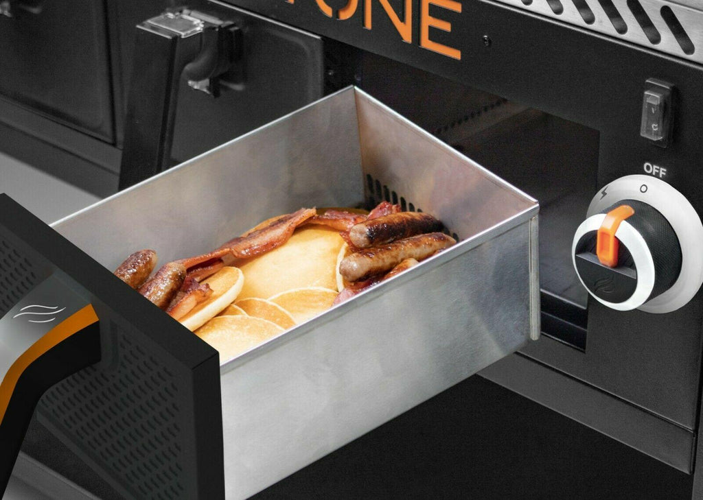 2-Burner 28" Griddle with Electric Air Fryer and Hood - Black