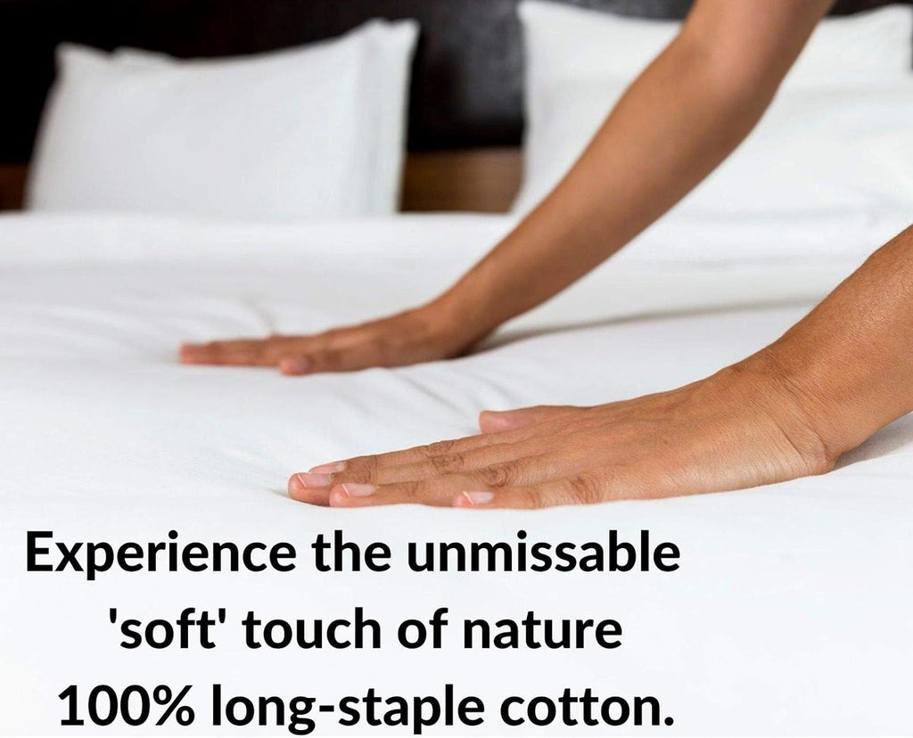 Duvet Cover King with Zipper Closure 1 Piece 1000 Thread Count Long-Staple Egyptian Cotton Comforter Cover Ultra Soft Duvet Protector, Hotel Class Quilt Cover(King/Cal King, White)