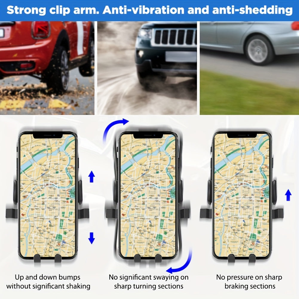 Universal Car Phone Holder Stand, Gravity Dashboard  Mount For  13/12/11 &amp; 4.5-6.7 Smartphones!