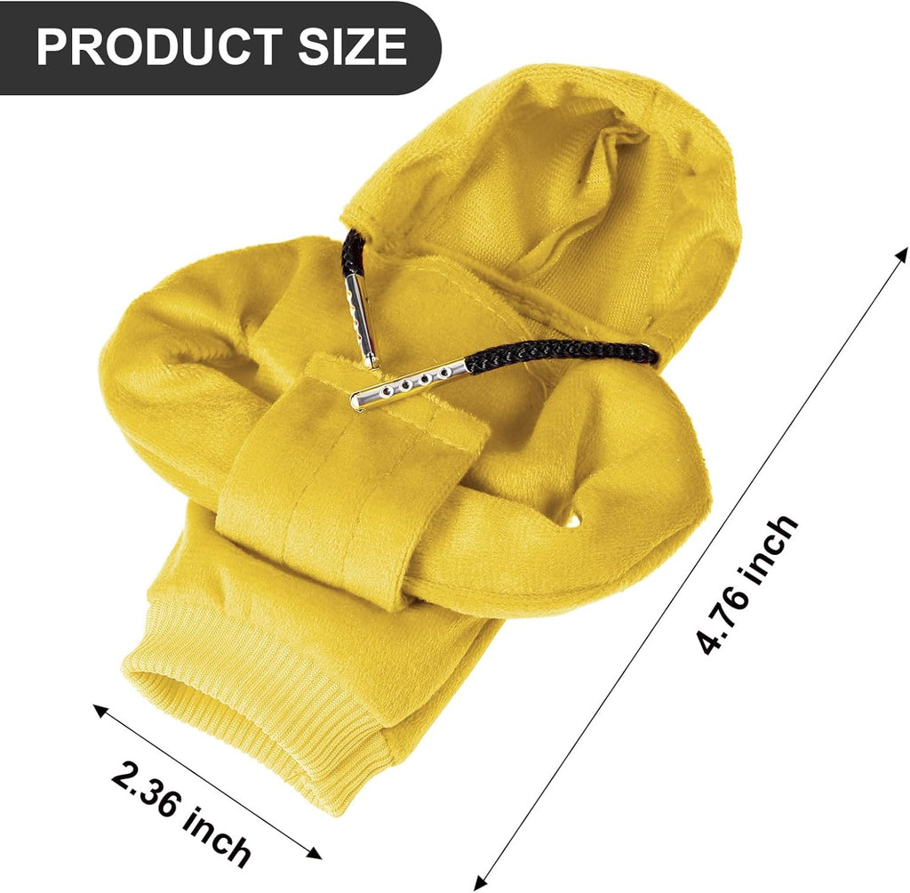 ZHSMS Gear Shift Cover, Universal Shift Knob Cover, Funny Sweater Hoodie for Gearshift, 4.7 Inch Car Shifter Stick Protector Decoration(Yellow)