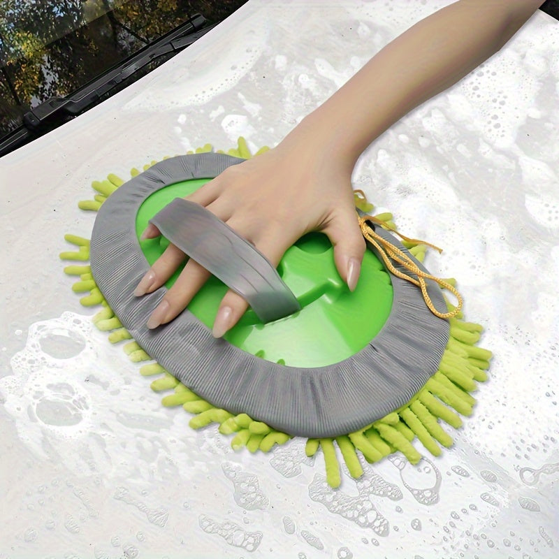1pc Microfiber Car Wash Brush Mop Kit, Mitt SponWith Long Handle Car Cleaning Supplies Kit Duster Washing Car Tools Accessories For Car RV Truck