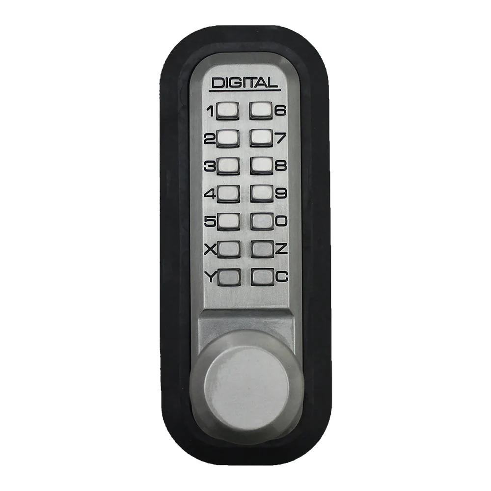 2830DC Satin Nickel Mechanical Keyless Storeroom Knob Lock with PassaFunction
