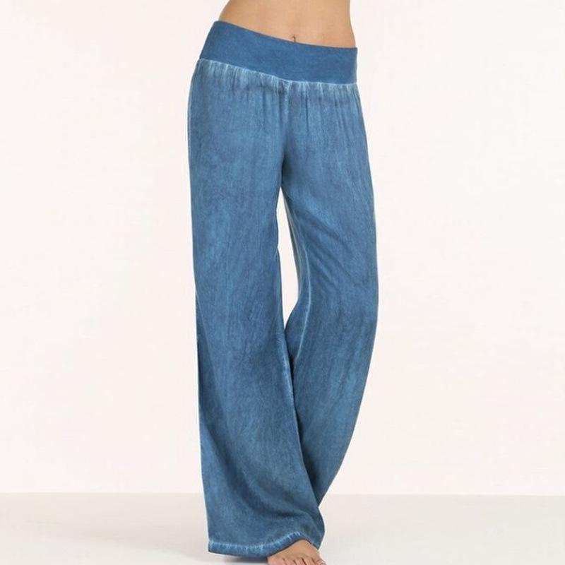 Casual thin-fit loose jeans