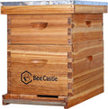 8 Frame Bee Hive Complete Beehive Kit, Beeswax Coated Bee Hive Includes Frames and Beeswax Coated Foundation Sheet (2 Layer)