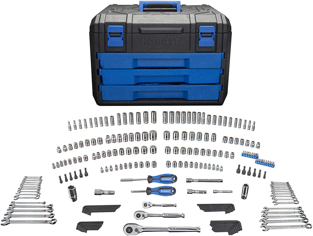 Kobalt 227-Piece Standard/Metric Mechanics Tool Set with Case 86756