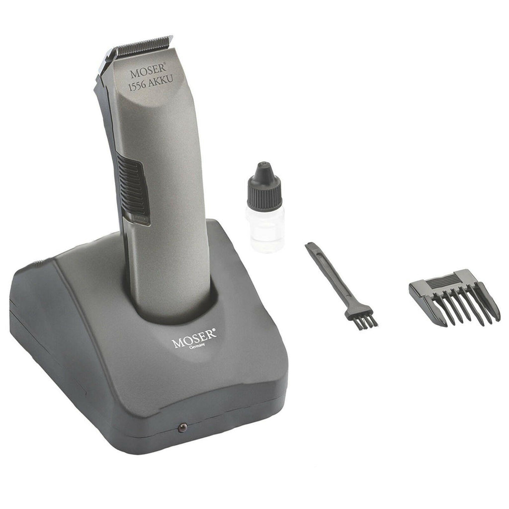 Moser 1556 Professional Cordless Silver Hair Trimmer Genuine