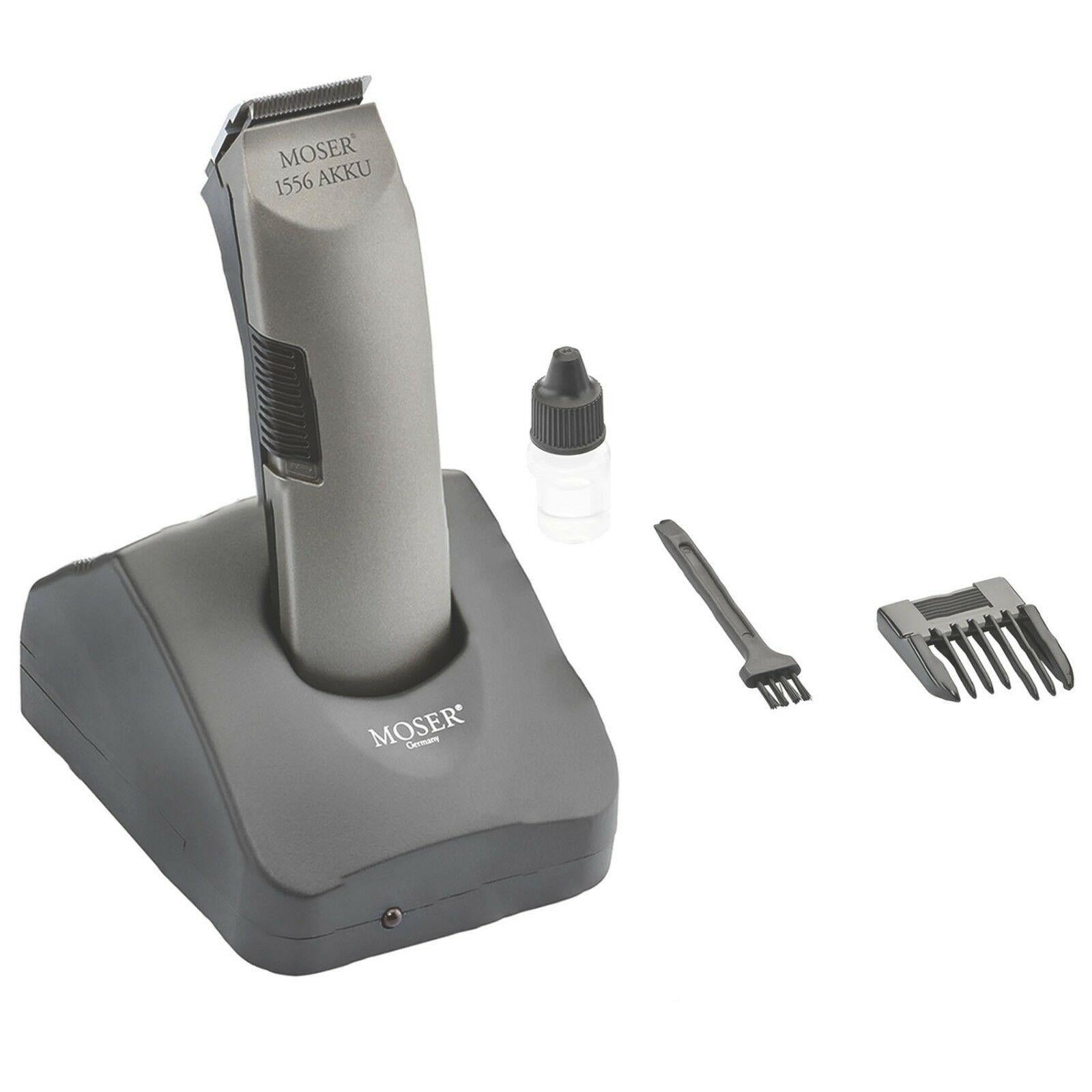 Moser 1556 Professional Cordless Silver Hair Trimmer Genuine