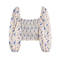 floral print vintage blouse