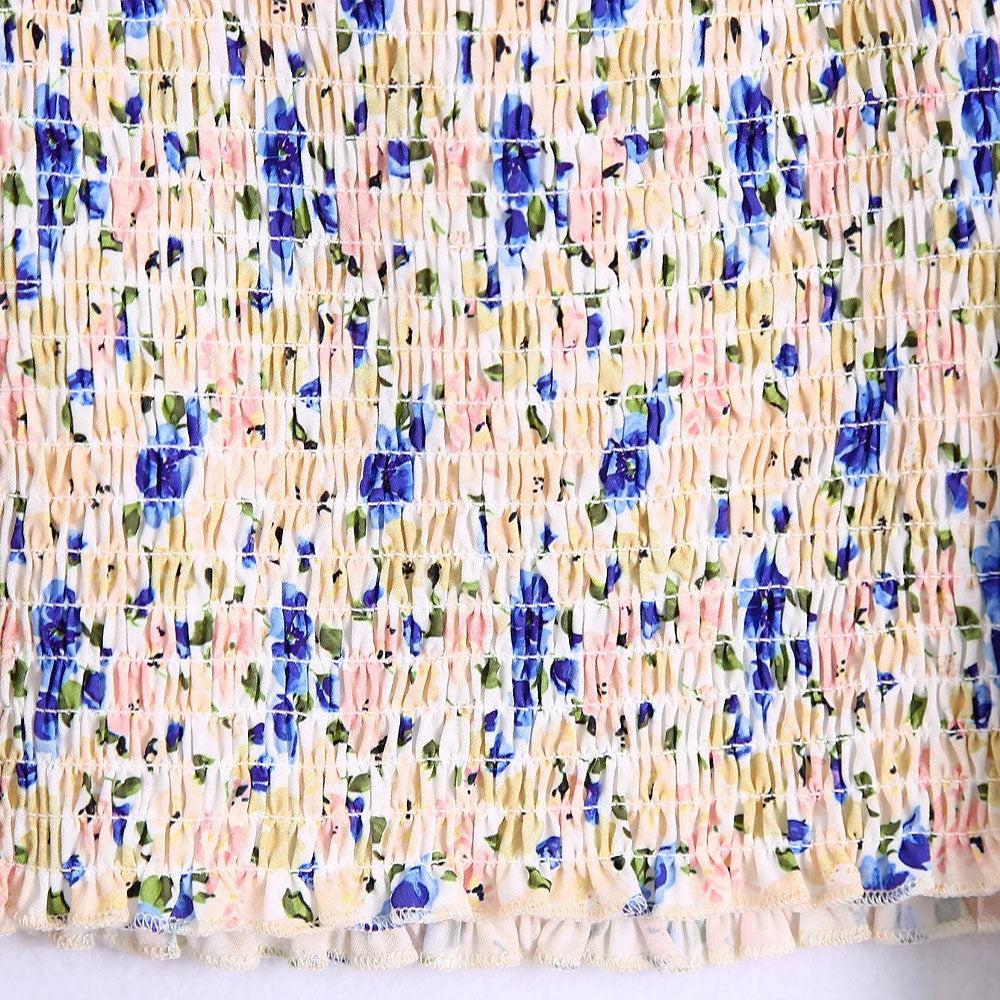 floral print vintage blouse